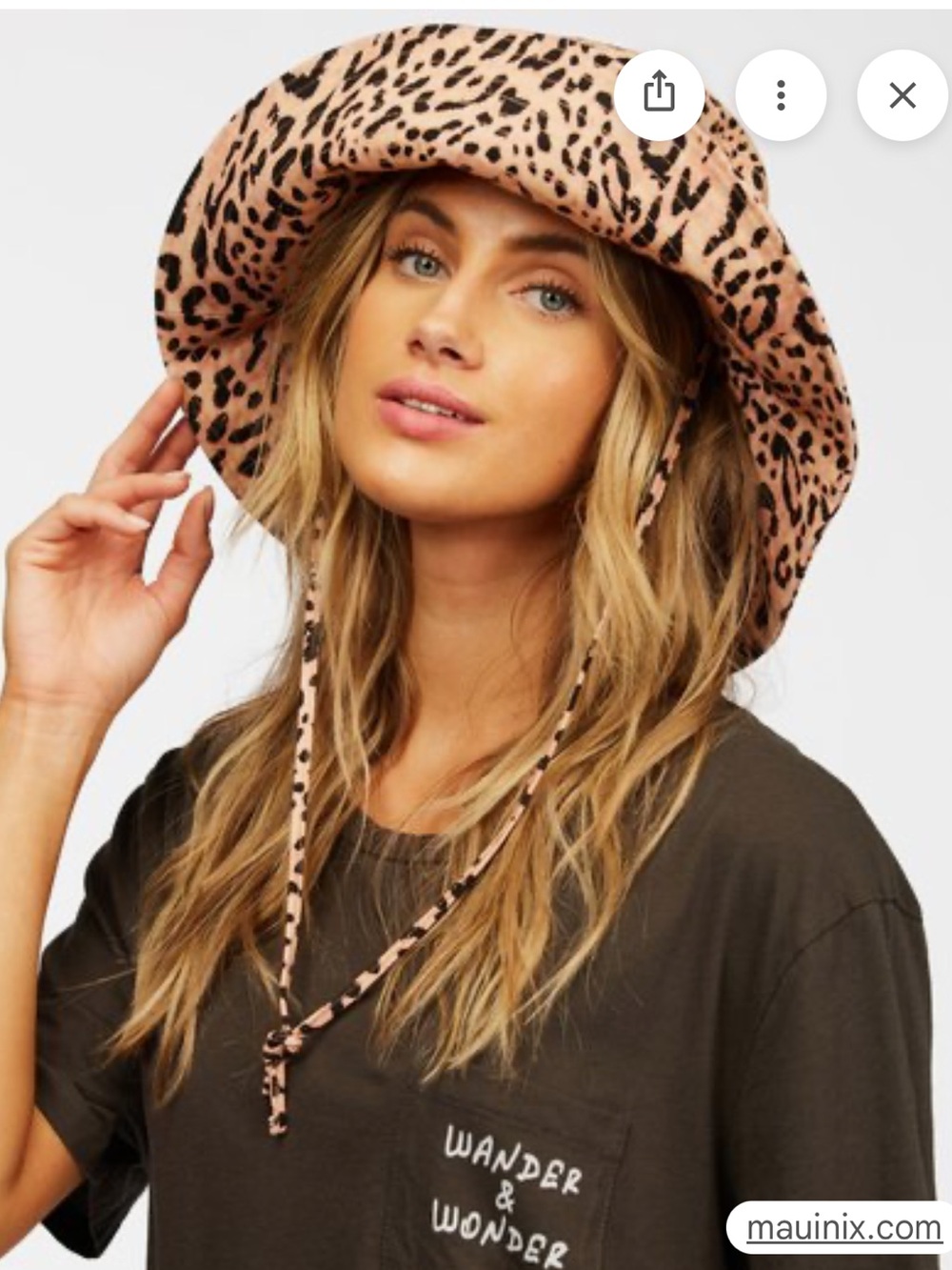 Billabong Leopard Print Bucket Hat